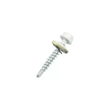 Кровельный саморез КРЕП-КОМП 4,8x35 RAL9003 белый сигнальный 250 шт. ск359003кф