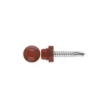 Кровельный саморез КРЕП-КОМП 4,8x19 RAL3009, оксидно-красный Kn KENNER (300шт) ск48193009ф