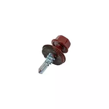 Кровельный саморез КРЕП-КОМП 4,8x19, RAL3009, оксидно-красный, 250 шт. ск48193009кф
