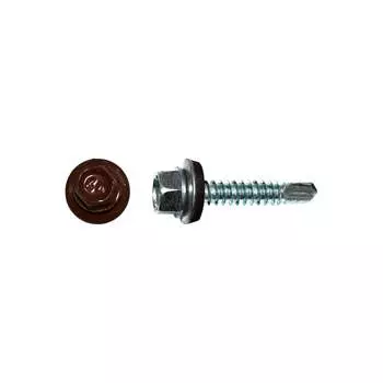 Кровельный саморез КРЕП-КОМП 4,8x35 RAL3009 оксидно-красный 250 шт. ск353009кф