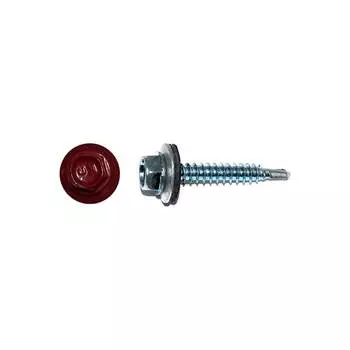 Кровельный саморез КРЕП-КОМП 4,8x70 RAL3003 красный рубин 1500 шт. ск703003