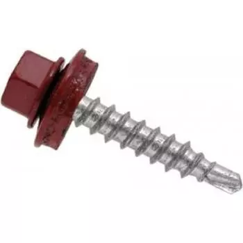 Кровельный саморез КРЕП-КОМП 4,8x70, RAL3011, красно-коричневый, 100 шт. ск703011кф