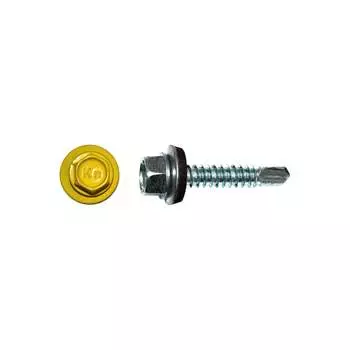 Кровельный саморез КРЕП-КОМП 5,5x19 RAL1018 жёлтый 250 шт. ск55191018кф