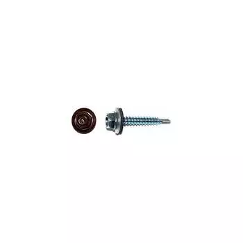 Кровельный саморез КРЕП-КОМП 5,5x25 RAL8017 тёмно-коричневый 3000 шт. ск55258017к