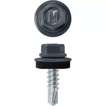 Кровельный саморез-сверло Daxmer 4,8x19 RAL 7016 250 шт 00000335104