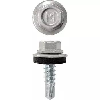 Кровельный саморез-сверло Daxmer 4,8x19 RAL 9006 250 шт. 00000321797