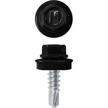 Кровельный саморез-сверло Daxmer 4,8x19 RAL 9005 250 шт. 00000325293
