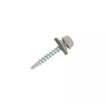Кровельный саморез ЖЕСТЬ 4.8x29 мм, RAL7004, серый, 10 шт. УТ-00002501