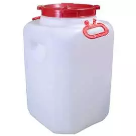 Квадратная бочка радиан 50 л, белая 4607168315432