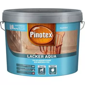 Лак для мебели и стен для внутренних и наружных работ Pinotex LACKER AQUA 10 5299301