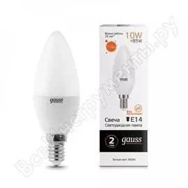 Лампа Gauss LED Elementary Свеча 33110