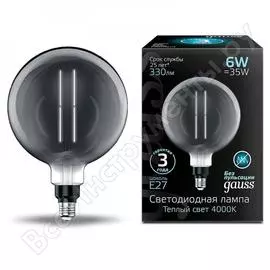 Лампа Gauss LED Vintage Filament Straight 154802205