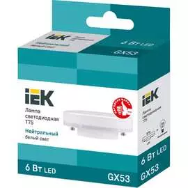 Лампа IEK LLE-T80-6-230-40-GX53