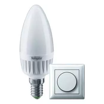Лампа Navigator NLL-C37-7-230-4K-E14-FR-DIMM 61380