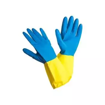 Латексные перчатки ООО Комус Bicolor 1289611