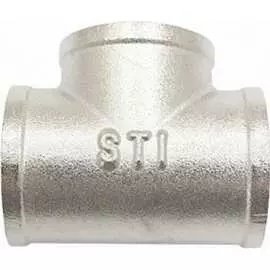Латунный никелированный тройник STI D270-05069