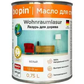 Лазурь для стен BIO PIN 2151 Wohnraumlasur weis 21511