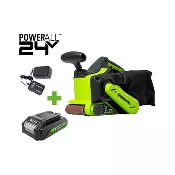 Ленточная шлифовальная машина GreenWorks G24BS 3100607VUA