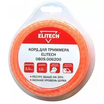 Леска для триммера Elitech