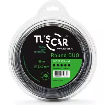 Леска для триммера TUSCAR Round DUO Professional 10112524-88-1