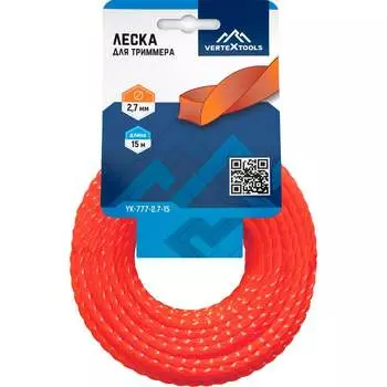 Леска для триммера vertextools YK-777-2.7-15