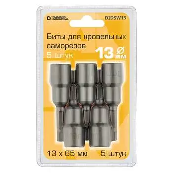 Магнитные биты для кровельных саморезов Diamond Industrial DIDSW13