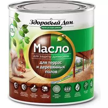 Масло для террас и деревянных полов Здоровый дом Лк-00009551