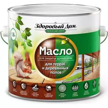 Масло для террас и деревянных полов Здоровый дом Лк-00009558