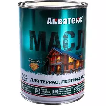 Масло для террас лестниц полов Акватекс