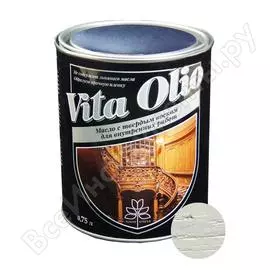 Масло для внутренних работ с твердым воском живая краска vita olio шелк.-мат. серебристо-серый 0,75 л 255549