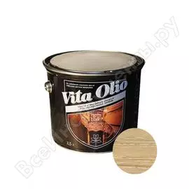 Масло для внутренних работ с твердым воском живая краска vita olio шелк.-мат. сосна 2,5 л 255655