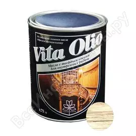Масло для внутренних работ с твердым воском живая краска vita olio шелк.-мат. бесцветный 0,75 л 252289