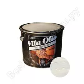 Масло для внутренних работ с твердым воском живая краска vita olio шелк.-мат. бук 2,5 л 255792