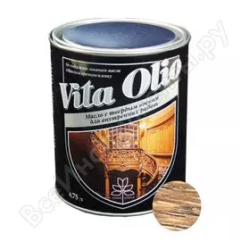 Масло для внутренних работ с твердым воском живая краска vita olio шелк.-мат. каштан 0,75 л 255556