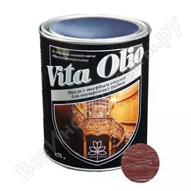 Масло для внутренних работ с твердым воском живая краска vita olio шелк.-мат. махагон 0,75 л 255570
