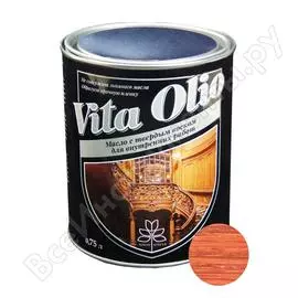 Масло для внутренних работ с твердым воском живая краска vita olio шелк.-мат. вишня 0,75 л 255525