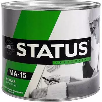 Масляная краска по металлу дереву бетону Радугамалер МА-15 STATUS 4630018082367