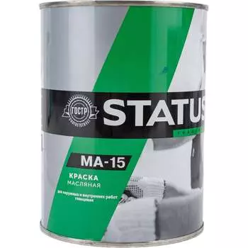 Масляная краска по металлу дереву бетону Радугамалер МА-15 STATUS 4630018083472