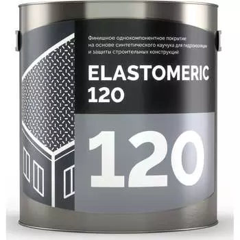 Мастика для кровли Elastomeric Systems 3 кг, серый финиш elastomeric-120 1200003