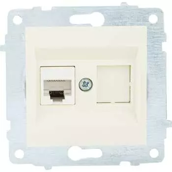 Механизм компьютерной 1-местной розетки rj45 OVIVO CAT6 600-000302-229