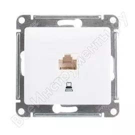 Одноместный механизм компьютерной розетки Systeme Electric Glossa GSL000181K