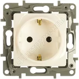 Одноместный механизм розетки Legrand Etika 672221