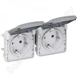Двойная розетка Legrand Plexo 069576 125004