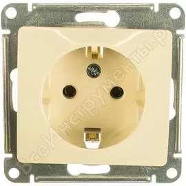 Одноместный механизм розетки Systeme Electric Glossa GSL000243