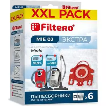 Мешки для пылесоса FILTERO MIE 02 (6) XXL Pack Экстра 5966