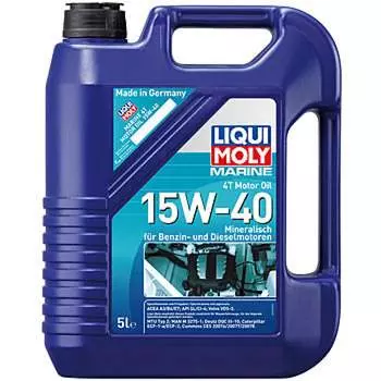 Минеральное моторное масло 4T для лодок LIQUI MOLY Marine 4T Motor Oil 15W-40 5л 25016