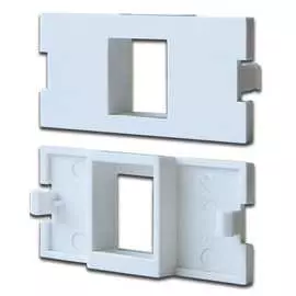 Модульная вставка в розетку LAN-MB LANMASTER LAN-MBP-1OK-WH