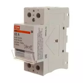 Модульный контактор TDM КМ63/2-63 SQ0213-0005