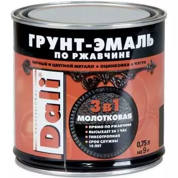 Молотковая грунт-эмаль по ржавчине DALI 28230