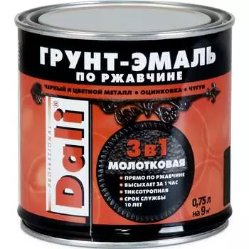 Молотковая грунт-эмаль по ржавчине DALI 135301
